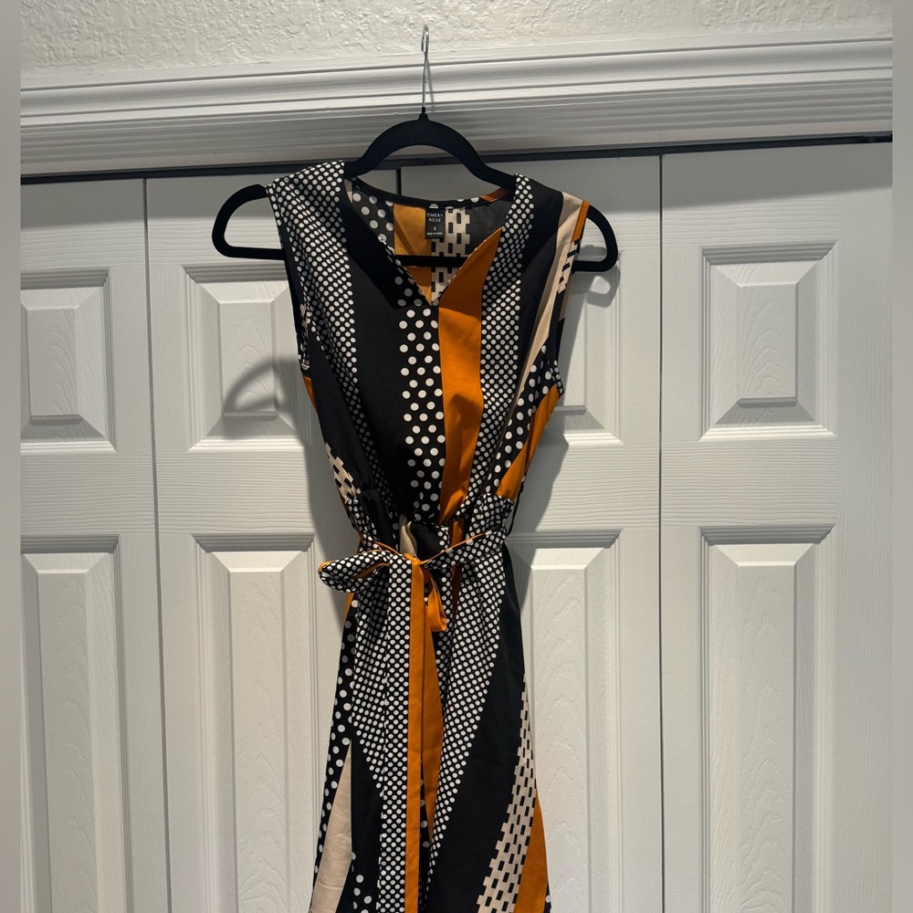 Stylish Polka Dot and Stripe Dress